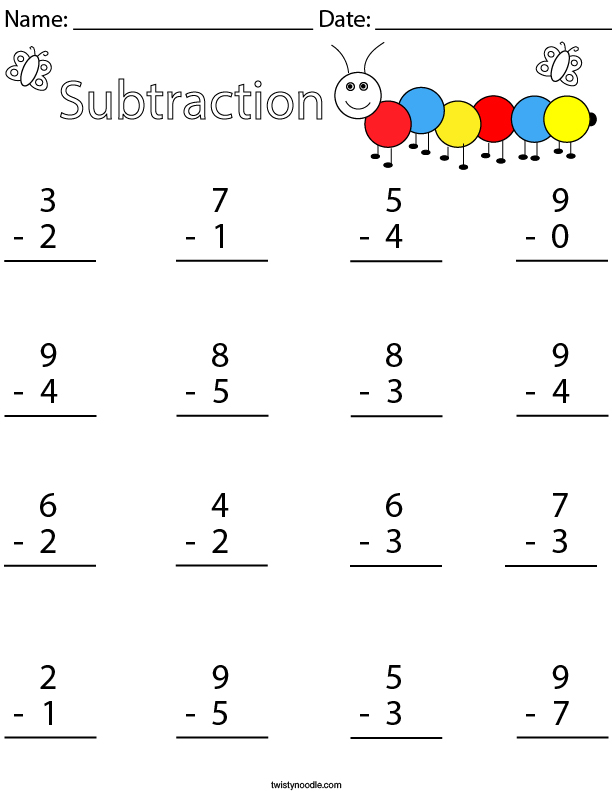 grade 1 maths subtraction worksheet 1 printablesworksheetcom 2 digit